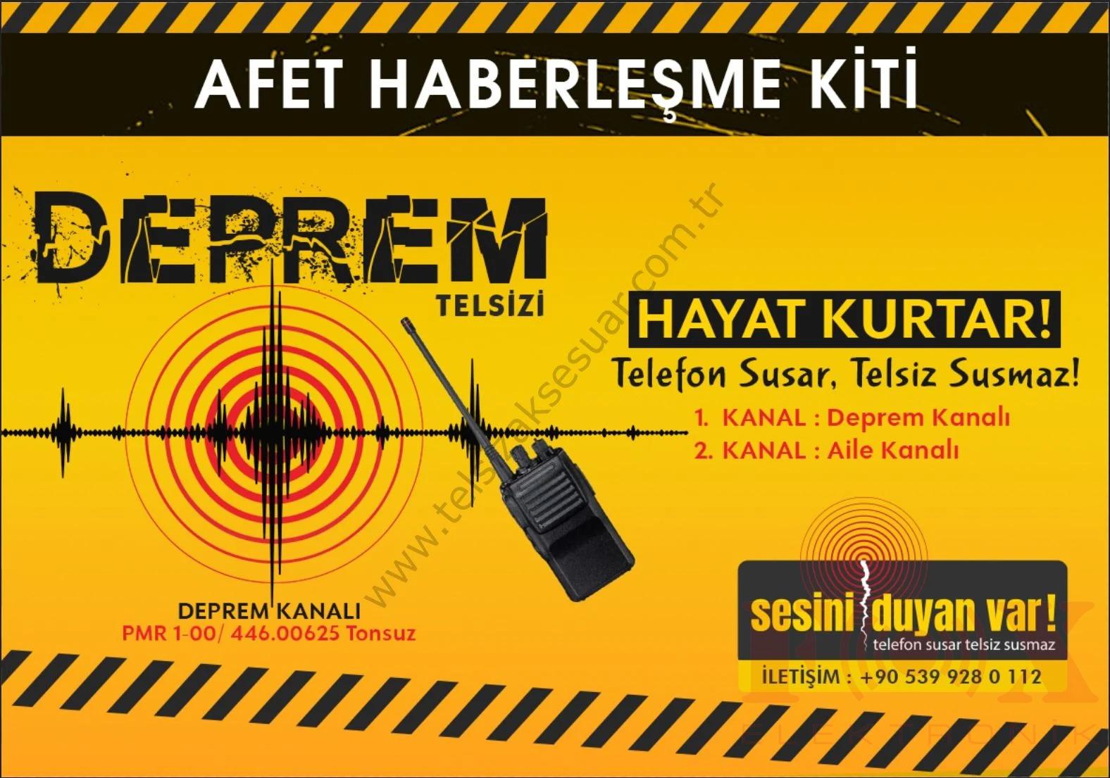 Afet Haberleşme Kiti - Deprem Telsizi