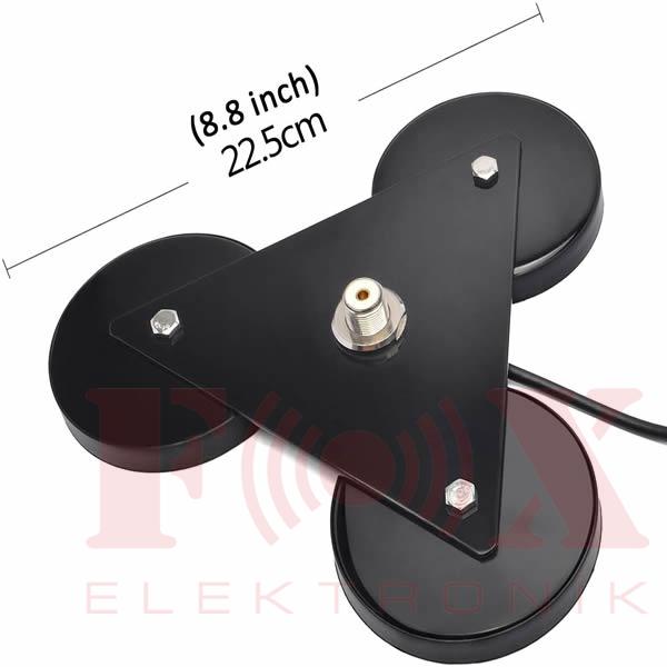 HF ANTEN MIKNATISI HF ANTEN TUTUCU - 3 MIKNATISLI